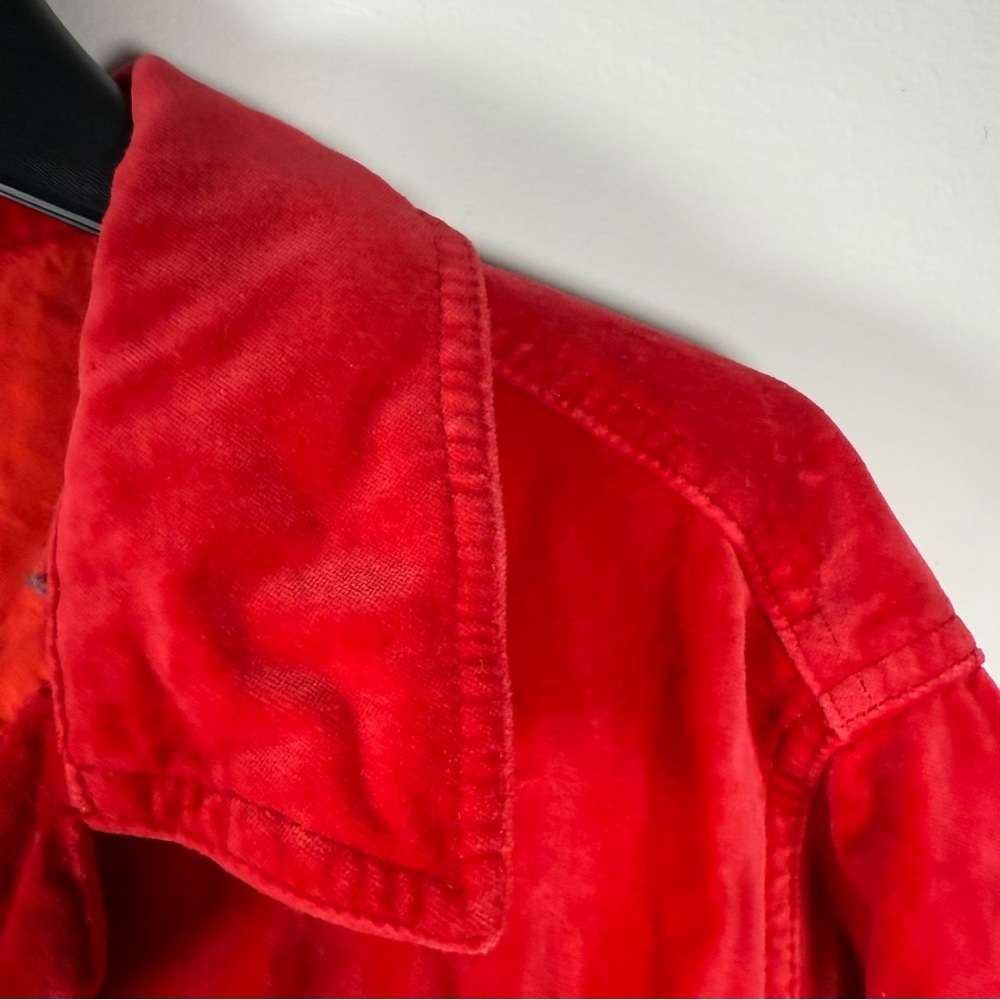 The Territory Ahead Velvet Red Botton Up Jacket Size XL - Picture 6 of 11